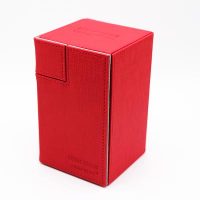 China Unicorn 100+ CLASSIC Twin Flip N Tray Premium PU Leather Gaming Deck Box for sale