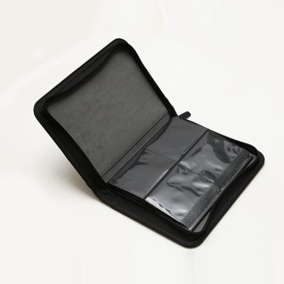 China Deluxe BLACK Matte PP Sleeve Cards Binder 4 Pockets Magic Yugioh Trading Card Binder for sale