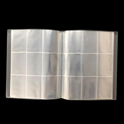 China CARD PAD Clear PP 4 Pocket 9 Pocket 18 Pocket Trading Card Binders,Clear Transparent Card Album for sale