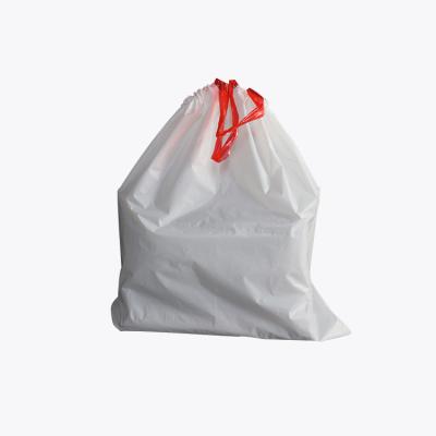 China DGB001 PPE D2W Drawstring BIODEGRADABLE Plastic Waste Bag Heavy Duty Cat Pan Liner Drawstring for sale