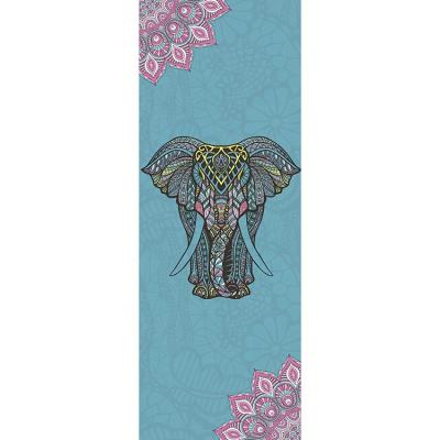 China New Design Child Safe Printed Non Slip Microfiber Customizable Yoga Mat Towel for sale