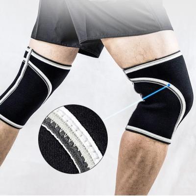 China Basketball 1pair 7mm Neoprene Knee Sleeve Weightlifting Powerlifting Compression Running Retraining Elbow Sleeves Tennis Cross Training Knee Pads for sale