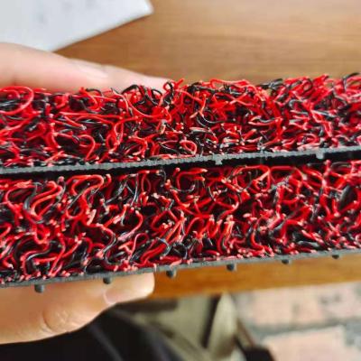 China High Quality Eco-Friendly Washable High Density Red Black Color Mining Gold Mat With Spike Backing For Gold Rush for sale