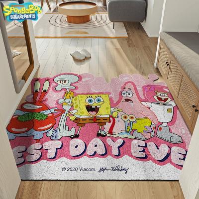 China SpongeBob Maker PVC Floor Mat Anti Slip Dust Proof Anti Slip PVC Floor Mat Bath Mat Plastic Door Mat Viable Custom Cartoon Rug for sale