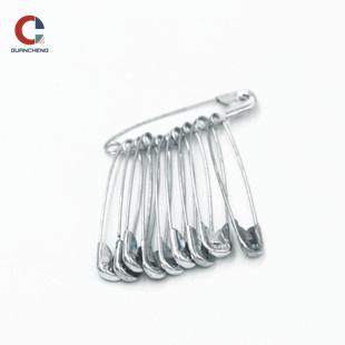 China Factory Direct Large Black Steel Crimp Safety Pin Silver Color With Lowest Price for sale