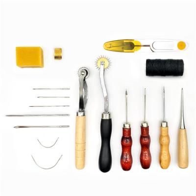 China High Quality Widely Used Top Quality17Pcs Of Leather Tool Kit For Leather Craft Leather Tool for sale