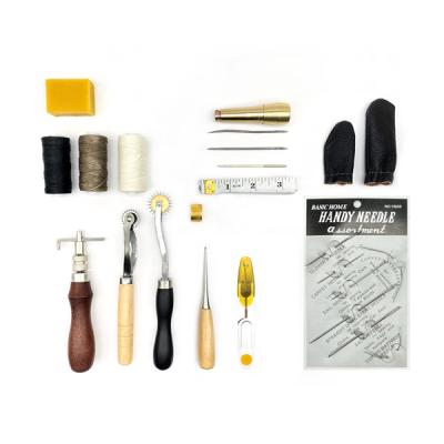 China Promotional High Quality 23Pcs High Quality Leather Craft Tool Kit Leather Craft Set For Leather for sale