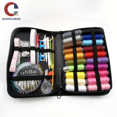 China Black Multifunctional Portable Sewing Tool Kit Bag DIY Travel Sewing Sewing Kits for sale