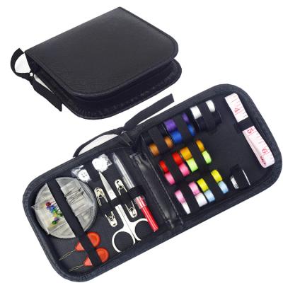 China Self Threading High Quality Sewing Durable Using Various 68pcs Sewing Kits Knitting Needle And Yarn Bag Cases for sale