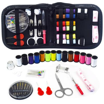 China Self-Threading Economical Sewing Custom Design Travel 68Pcs Sewing Kits Bag Large Sewing Needles Set for sale