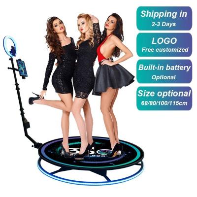 China 2022 Intelligent Operation 360 Degree Slow Motion Rotating 360 Photo Booth Magic Video Booth 68cm 80cm for sale