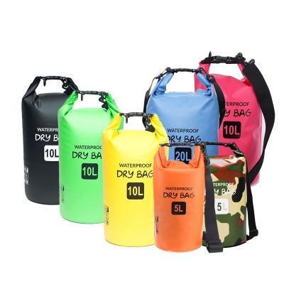 China Multifuction Boating 2l 3l 5l 10l 15l 20l 30l Floating Hiking Kayak Custom Logo Outdoor Polyester Pvc Ocean Wet Pack Waterproof Dry Bag for sale