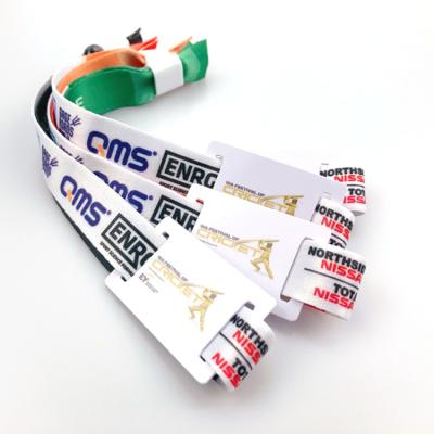 China For woven label wristband embossed rfid event low cost passive low cost RFID wristband for sale