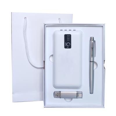 China 2021 Promotional Unique Gift and Flash Gift Instruments 16G USB Power Bank Set for Fathers Men Gift Set for sale