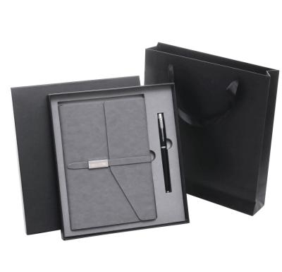 China Promotional Gifts High Quality 2021 New Product Innovative Idea PU Leather Diary Wholesale Notebook With Pen Gift Set For Christmas Gifts for sale