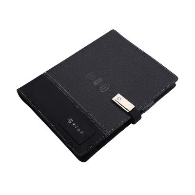 China Agriculture Features A5 Custom PU Leather Notebook 8G USB Flash Drive Powerbank Electronic Filling Notebook for sale