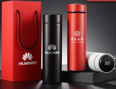 China Promotional Gifts 2021 Custom Gift Item 500ml Water Bottle Stainless Steel Coffee Tea Vacuum Flask Thermo Mugs With Temp Display For Promotion for sale