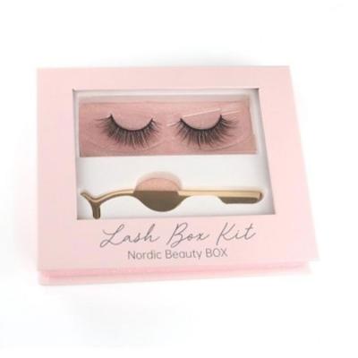 China Other 3d 5d 6d Mink Lashes Mini Suitcase Eyelash Bulk Custom Packaging Box With Lash Glue And Applicator for sale