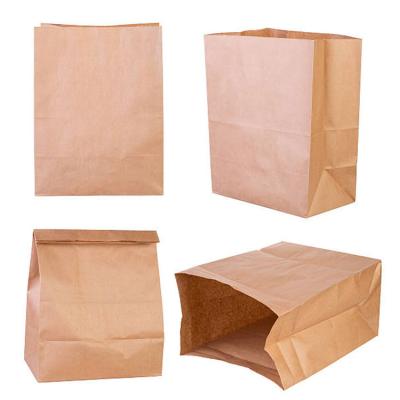 China Recyclable Small Kraft Zip Lock Biodegradable Meat Pie Custom Shopping Paper Bag With Logo for sale