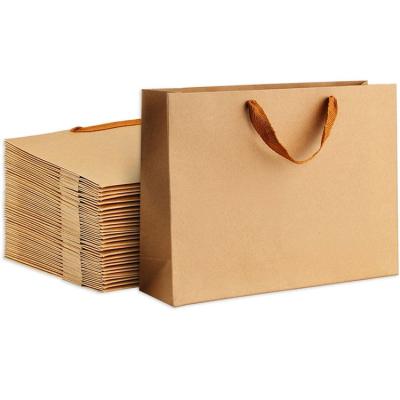 China Recyclable Brown Disposable Kraft Drawstring Customized Flower Paper Bag With Box for sale