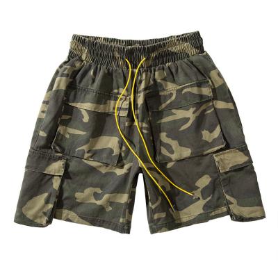 China Custom Anti-Wrinkle Summer Shorts Man High Quality Cotton Camouflage Casual Pockets Shorts Cargo Shorts for sale