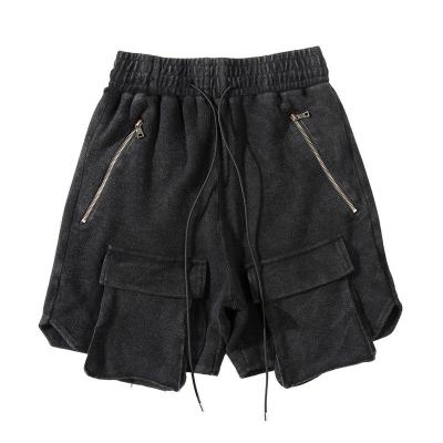 China Summer QUICK DRY Custom Shorts High Quality Acid Wash Biker Shorts Men Cotton Cargo Casual Pockets Washed Underpants for sale