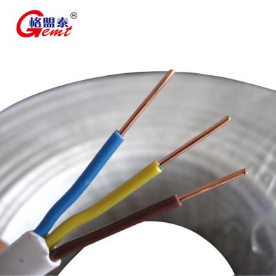 China Aerial BVVB 2.5mm Twin and Ground Conductor Ecc TPS Cable Flat Copper Wire for sale