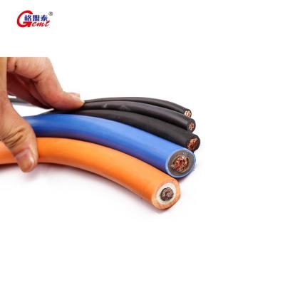 China Overhead rubber or pvc sheath double insulated cable10mm2 35mm2 50mm2 70mm2 95mm2 flexible welding cable for sale