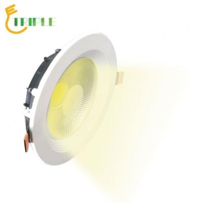 China New Design Modern Reflectors 7W 10W 15W 20W 30W Anti Glare Round Ceiling COB Led Downlight for sale