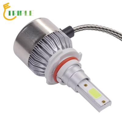 China High Efficiency 9005 COB 18W Aluminum Car Headlight Waterproof for sale