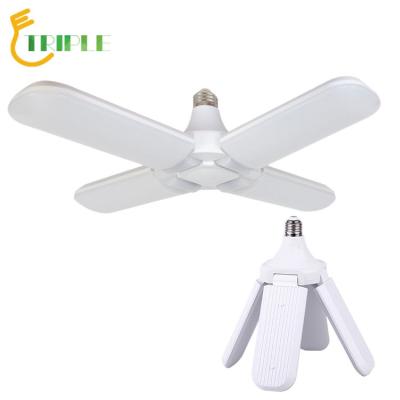 China High Quality Home Garden/Household White Light Multifunctional Foldable Led Bulb With 4 Fan Blade for sale