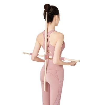 China Small 90CM*2.5CM Multifunctional fitness yoga massage exercise to change body shape back yoga sticks for sale