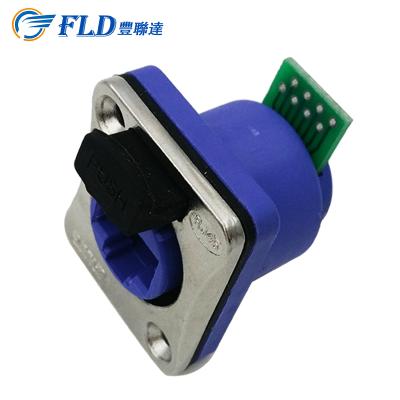 China waterproof signal connector rj45 connectors socket rj45 Ethernet coupler with cat 5 wiring for sale