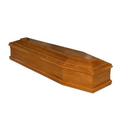 China Burial European style factory sale wooden coffin for sale