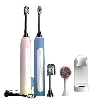 China New Item Manufacturer 2021 LED Screen Display Ultrasonic Intelligent Electronic Toothbrush Electric Oral Toothbrushes for sale