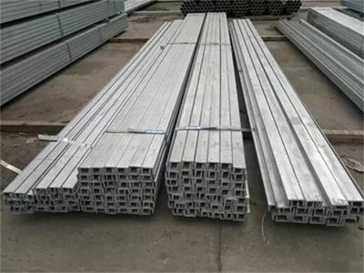 China ISO Structural Steel Profiles Galvanized Steel U Channel S355j2 Rolled Formed for sale