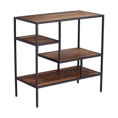 China (Other) Adjustable Modern Steel Wooden Legs Shelf Home Office Bookcase for sale