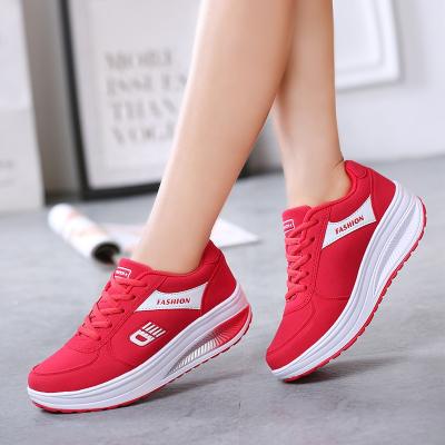 China Fashion Trend Hot-Selling Plus Size 42 Women's Wedges Trainers Athletic Walking Shoes Sport Ladies Chunky Gym Sneakers for sale