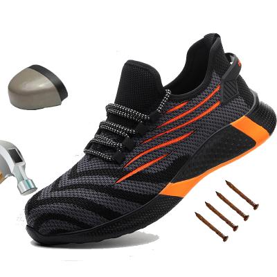 China Toe Men Safety Steel Toe Shoes Women Air Mesh Puncture-Proof Boots Summer Breathable Work Protective Shoes Outdoor Safety Sneakers for sale