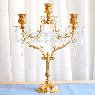 China New Weddings Style Lucite Crystal Candelabra Candle Holder Stand For Wedding / Party Plexiglass Acrylic Candle Holder for sale