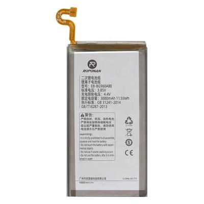 China Brand new original mobile phone EB-BG960ABE 3000mAh capacity mobile battery for Samsung S9 mobile phone battery for sale