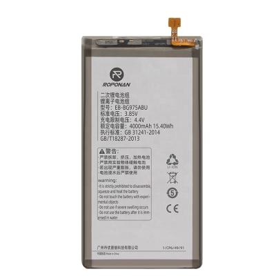 China 2021 Brand New EB-BG975ABU Mobile Phone 4100mAh For Samsung Galaxy S10 Plus S10+ S10Plus Mobile Phone Battery for sale