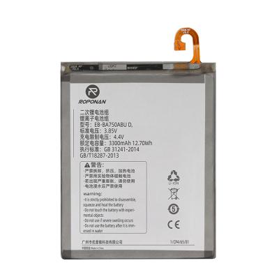 China Cell Phone Rechargeable Li-LIon Polymer Battery EB-BA750ABU 3300mAh 3.85v For Samsung Galaxy A10/A750 Mobile Phone Battery for sale