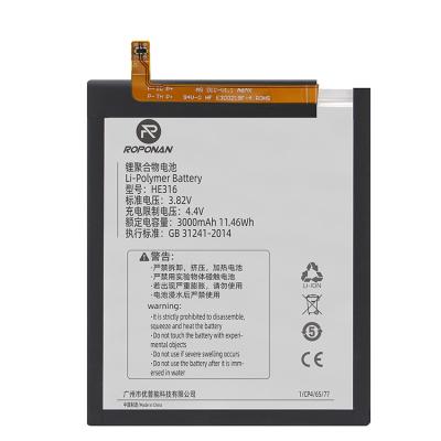 China Original factory wholesale rechargeable mobile phone battery HE316 3000mah for Nokia 6 nokia6 for sale