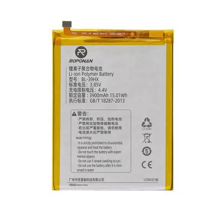 China Wholesale lithium ion cell phone supplier mobile battery BL-39HX 4000mAh 3.85V for Infinix X606 for sale