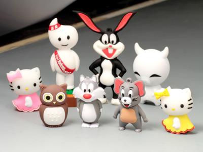 China Customized Shape 3D Animal Cartoon PVC USB flash Drive 4Gb 8Gb 16Gb for sale