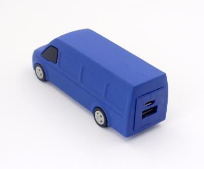 China Custom PVC Molded Truck Shaped Soft PVC Power Bank with 3000mAh 18650 Battery for Mobile Phone for sale