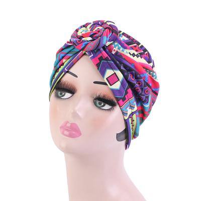 China Multifunctional Wholesale African Print Turban Headband Headwear for Women Fashion Classic Turbans and Female Hats for sale