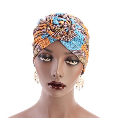 China Multifunctional Women's Turbans Headband Headwear Tradition Ankara Turban African Print African Head Wraps Muslim Headwrap Headscarf Head Wraps for sale