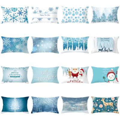 China Anti-Static Decorative Lumbar Tile Shape Cushion Cover Xmas Pillowcase Home Decor Christmas Home Decor for sale